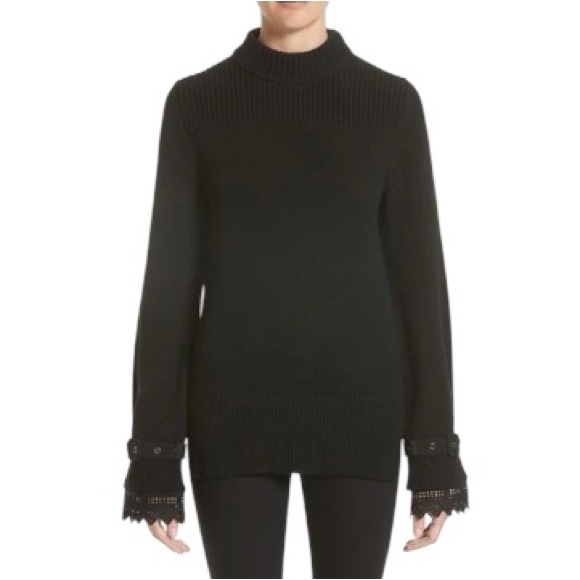 Maglia Lace-cuff Knit Pullover Sweater - Picture 13 of 13